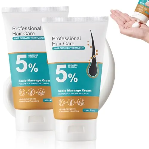 qujian 5% Minoxidil Hair Growth Scalp Massage Cream package