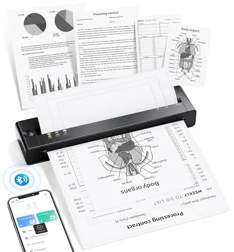 TATTMUSE A28U black slim thermal document printer