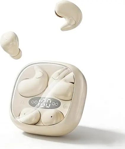 goazzzl M126 white flat sleep and mini wireless earbuds set